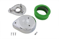 HARLEY Chrom Teardrop Luftfiltergehäuse Passend für 1957-1987 XL, 1972-1984 FL, 1972-1984 FX, 198