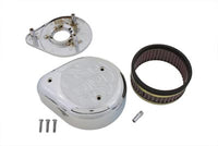 HARLEY Chrom Flammen-Luftfilter in Tropfenform, passend für XL ab 1957-1987, FL ab 1972-1984, FX ab 1972-1984, ab 1984-1