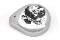 HARLEY Eagle Spirit Chrom Luftfilter (Tropfenform) Passend für 1957-1987 XL, 1972-1984 FL, 1972-1984 FX,