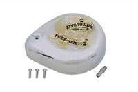 HARLEY Eagle Spirit Gold Inlay Luftfilter passend für 1957-1987 XL, 1972-1984 FL, 1972-1984 FX, 1984