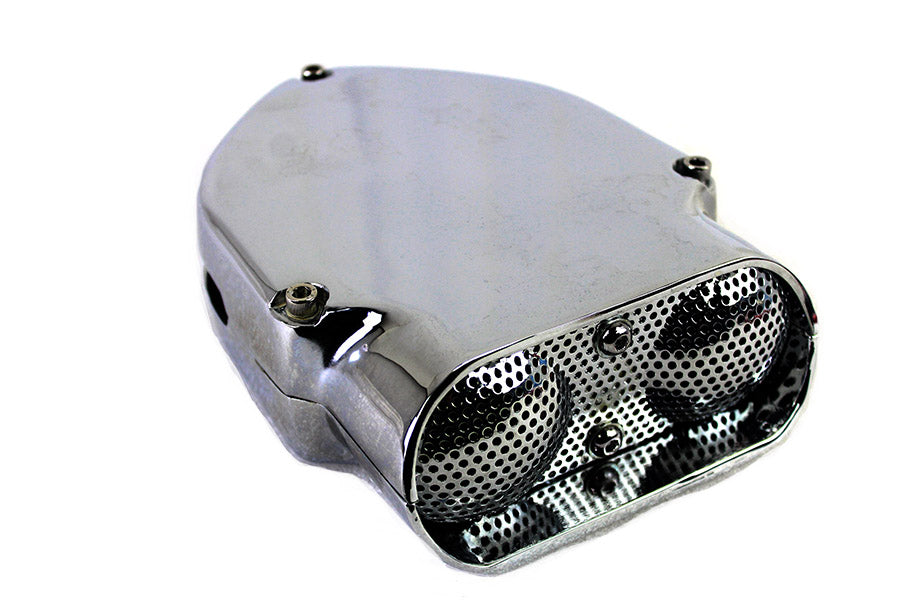 HARLEY Chrom V-Charger Luftfilter Passt 1972-1984 FL, 1972-1984 FX, 1972-1984 XL,
