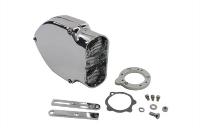 HARLEY V-Charger Luftfilter-Kit Chrom Passend für 0- Ersatz, Anwendung für S&S E" Typ Vergaser