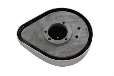 HARLEY Teardrop-Luftfilter mit Malteserkreuz, Chrom, passend für 1990-2015 FXST, 1990-2015 FLST, 1990-2007 FLT,