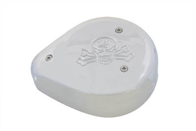 HARLEY Teardrop-Luftfilter Skull Chrom passend für 1990-2015 FXST, 1990-2015 FLST, 1990-2007 FLT, 1