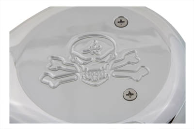 HARLEY Teardrop Air Cleaner Skull Chrome Fits 1990-2015 FXST,   1990-2015 FLST,   1990-2007 FLT,   1
