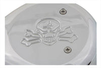 HARLEY Teardrop Air Cleaner Skull Chrome Fits 1990-2015 FXST,   1990-2015 FLST,   1990-2007 FLT,   1