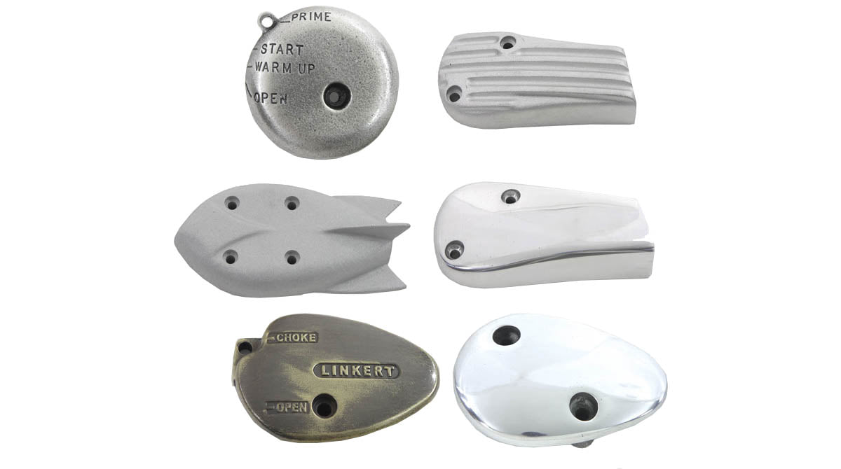 HARLEY Linkert Vergaserabdeckung Set Passend für 1936-1952 EL, 1941-1965 FL, 1936-1957 G, 1936-1952 W,