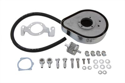 HARLEY Teardrop Air Cleaner Kit Chrome Flame Fits 1999-2007 FXST,   1999-2007 FLST,   1999-2007 FLT,