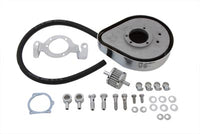 HARLEY Teardrop Air Cleaner Kit Chrome Flame Fits 1999-2007 FXST,   1999-2007 FLST,   1999-2007 FLT,