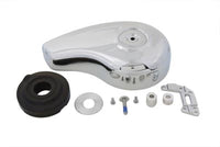 HARLEY 7 Zoll Teardrop Luftfilterdeckel-Kit Chrom, passend für 1990-2017 FXST, 1990-2017 FLST, 1990-19