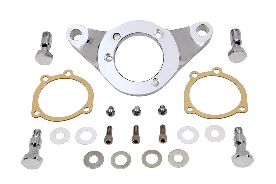 HARLEY Luftfilterhalterung Kit Chrom Billet Passt 1993-2015 FXST, mit Vergaser oder EFI 1993-2015 F