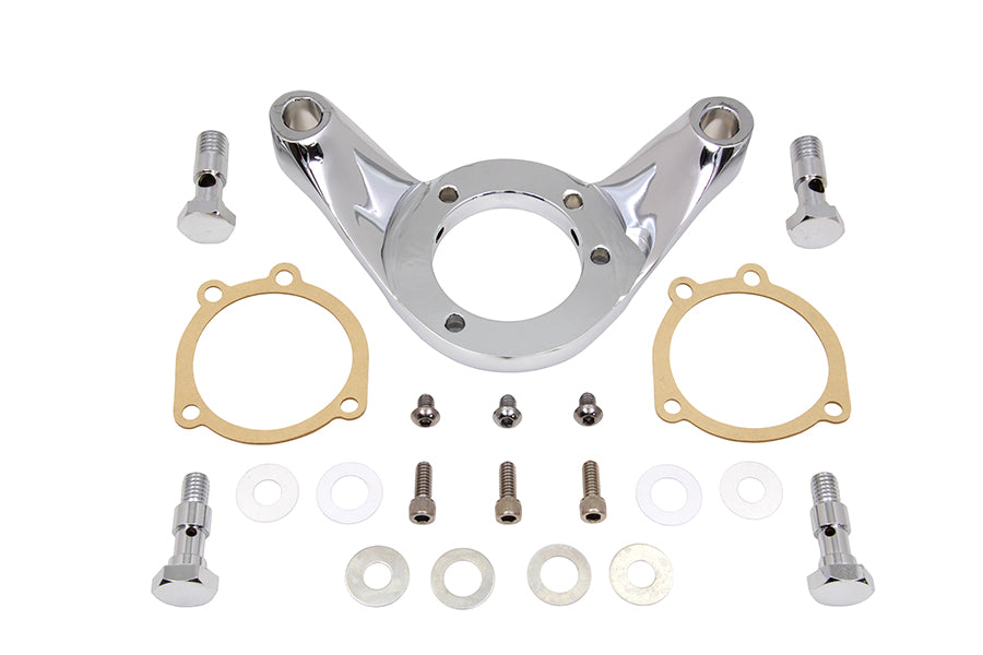 HARLEY Luftfilterhalterung Kit Chrom Billet Passt 1993-2015 FXST, mit Vergaser oder EFI 1993-2015 F