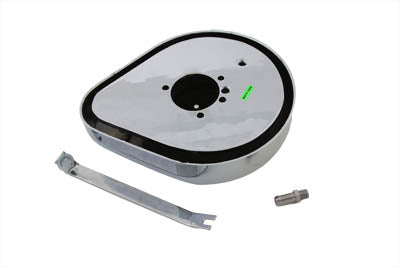 HARLEY Teardrop Luftfilterkit Chrom Flamme Passend für 1957-1984 XL,