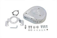 HARLEY Teardrop-Luftfilter-Kit, glänzend verchromt, passend für 1985–1987 XL,