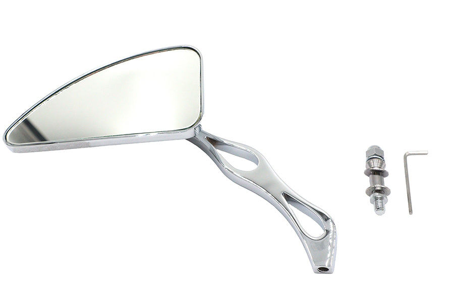 HARLEY Ace Spiegelkugel, gefräster Stil mit Billet-Schaft, passend für alle Modelle ab 1965, linksseitige Anwen