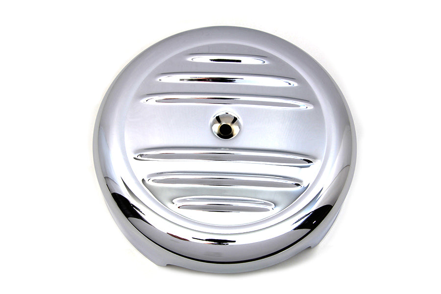 HARLEY 8 inch Chrome Stripe Air Cleaner Cover Fits 0-  Custom, Application