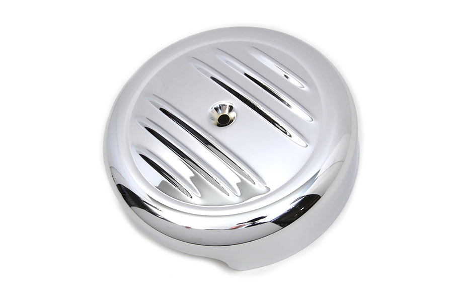 HARLEY 8 inch Chrome Stripe Air Cleaner Cover Fits 0-  Custom, Application
