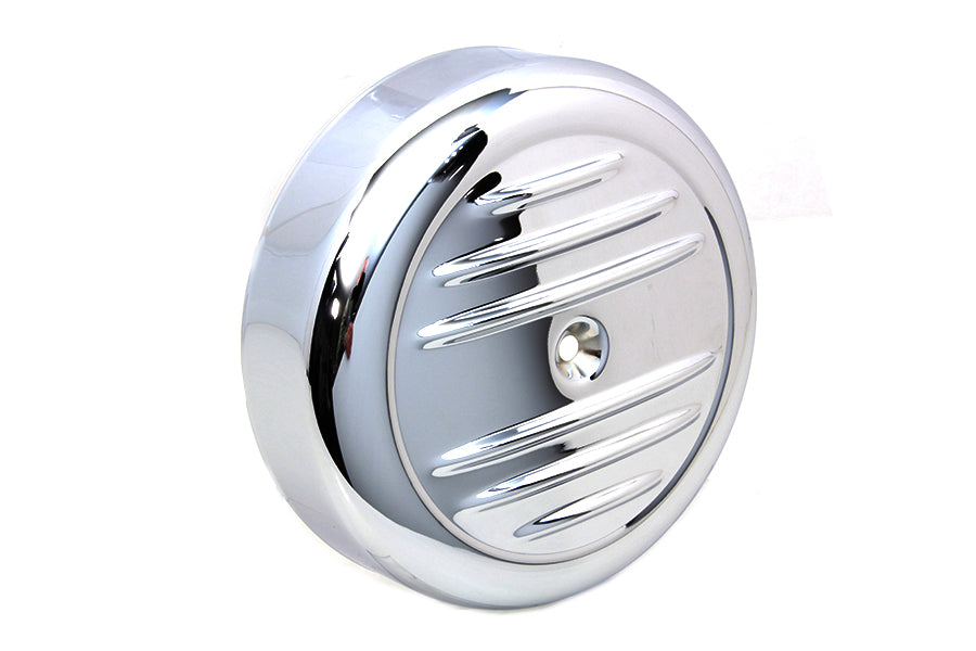 HARLEY 8 inch Chrome Stripe Air Cleaner Cover Fits 0-  Custom, Application