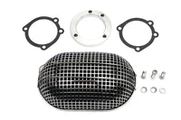 HARLEY Chrom ovaler Netz-Luftfilter passend für 1990-2015 FXST,   1990-2015 FLST,   1990-2007 FLT,   1990-1