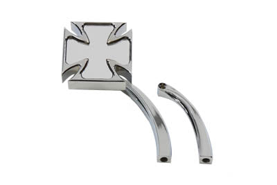HARLEY Mini Maltese Mirror with Billet Stems Fits 1965-UP All, models for left or right side applica