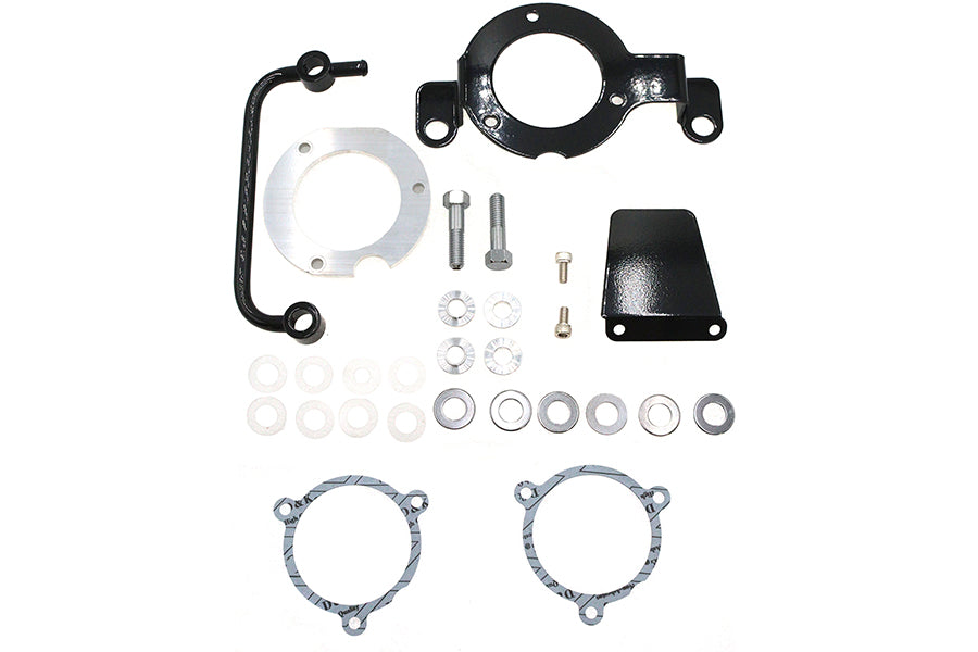 HARLEY M8 EFI Luftfilter-Halterungskit Schwarz Passend für 2017-UP FLT, 2018-UP FLST, 2018-UP FXST