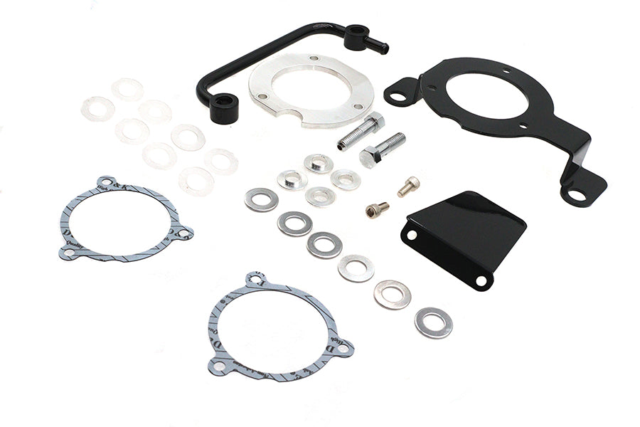 HARLEY M8 EFI Luftfilter-Halterungskit Schwarz Passend für 2017-UP FLT, 2018-UP FLST, 2018-UP FXST