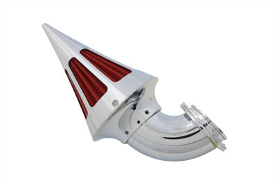 HARLEY Panzer Air Cleaner Cone Spike Style with Slots Fits 0-  Custom, application for S&S E Carbure