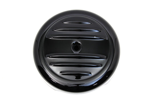 HARLEY 8 inch Black Stripe Air Cleaner Cover Fits 0-  Custom, Application