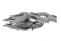 HARLEY Fireball Mirror Set with Flame Stems Chrome Fits 1965-UP All, models for left and right side