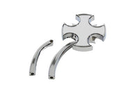 HARLEY Rotar Mirror Chrome with Billet Curved Stem fits 1965-UP All, models for left or right side application