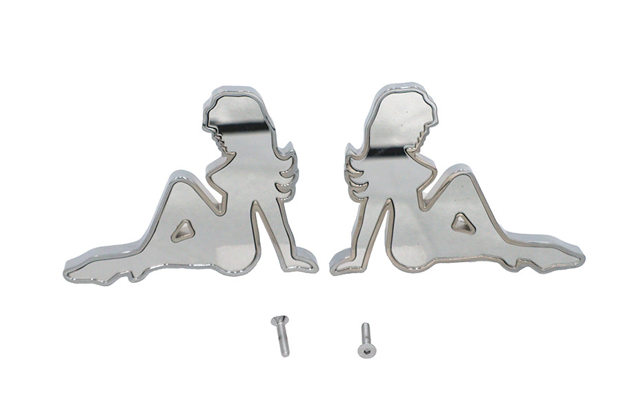 HARLEY Lady Luck Spiegelkörper-Set Billet Passt 1965-UP Alle Modelle, für links und rechts anwendbar