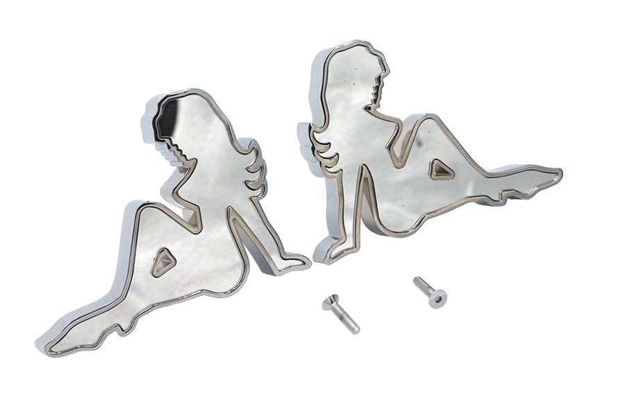 HARLEY Lady Luck Spiegelkörper-Set Billet Passt 1965-UP Alle Modelle, für links und rechts anwendbar
