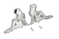 HARLEY Lady Luck Spiegelkörper-Set Billet Passt 1965-UP Alle Modelle, für links und rechts anwendbar