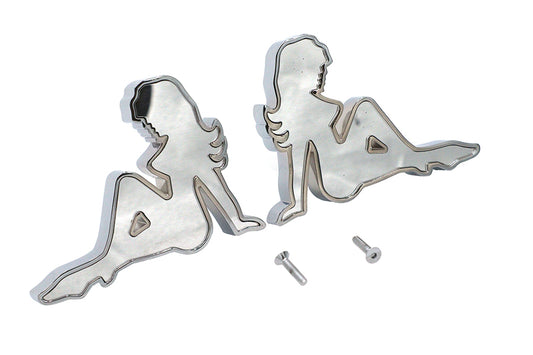 HARLEY Lady Luck Spiegelkörper-Set Billet Passt 1965-UP Alle Modelle, für links und rechts anwendbar