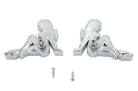 HARLEY Lady Luck Spiegelkörper-Set Billet Passt 1965-UP Alle Modelle, für links und rechts anwendbar