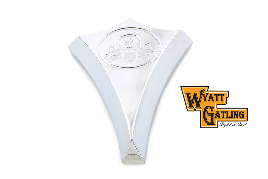 HARLEY Chrom Billet Totenkopf-Vergaserabdeckung passend für 1990-2017 FXST, 1990-2017 FLST, 1990-UP F