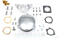 HARLEY Chrom Wyatt Gatling Luftfiltergehäuse passt für 1993-2007 FXST, 1993-2007 FXD,