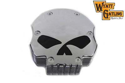 HARLEY Wyatt Gatling Chrom-Totenkopf Luftfilter passend für 1988-2006 XL, 1990-2015 FXST, 1990-2007 FLT,