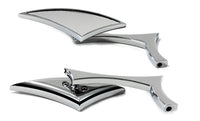 HARLEY Odin Diamond Style Spiegel Set Passend für alle Modelle von 1965 bis heute, für linke und rechte Seite verwendbar