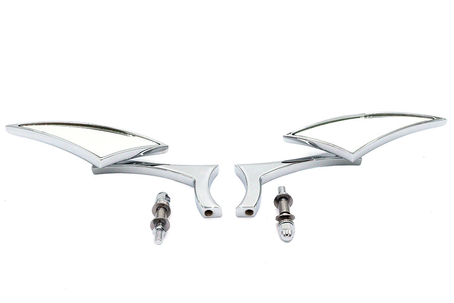 HARLEY Odin Diamond Style Spiegel Set Passend für alle Modelle von 1965 bis heute, für linke und rechte Seite verwendbar