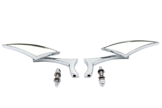 HARLEY Odin Diamond Style Spiegel Set Passend für alle Modelle von 1965 bis heute, für linke und rechte Seite verwendbar
