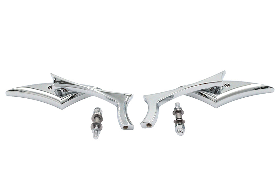 HARLEY Odin Diamond Style Spiegel Set Passend für alle Modelle von 1965 bis heute, für linke und rechte Seite verwendbar