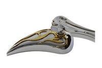 HARLEY Chrome Billet Teardrop Mirror Set Fits 1965-UP All, models for left and right side applicatio