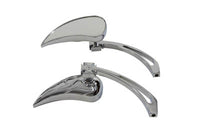 HARLEY Chrom Billet Teardrop Spiegelset passend für alle Modelle ab 1965, für linke und rechte Seite