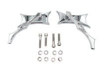 HARLEY Oblique Spiegel-Set Billet Chrom, passend für alle Modelle ab 1965, für links und rechts