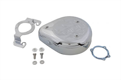 HARLEY Teardrop-Luftfilterkit, Chromflamme, passend für 1988–1990 XL,