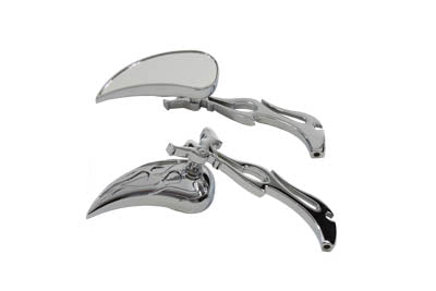 HARLEY Teardrop-Spiegel-Set Chrom Passt für alle Modelle ab 1965, zur linken und rechten Montage