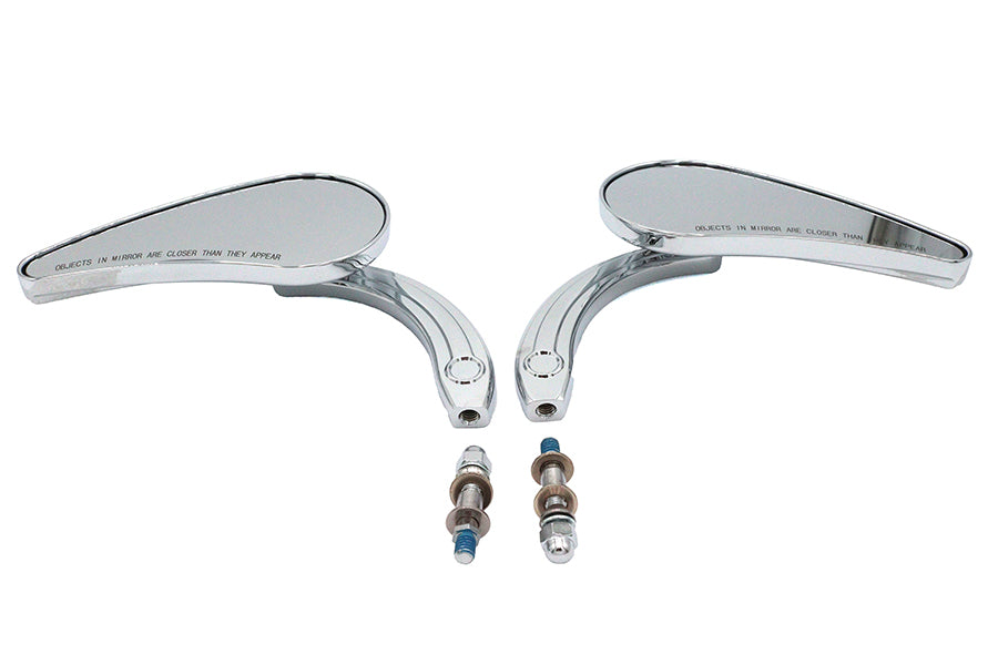 HARLEY Deko Spiegel Set Billet Passend für alle Modelle ab 1965, zur linken und rechten Anwendung