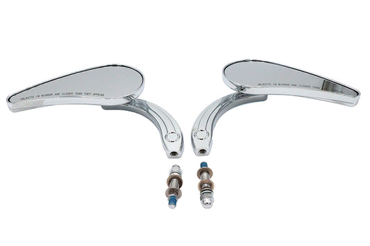 HARLEY Deko Spiegel Set Billet Passend für alle Modelle ab 1965, zur linken und rechten Anwendung