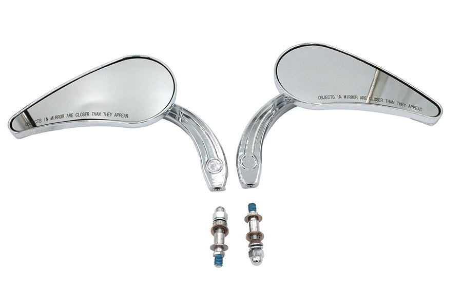 HARLEY Deko Spiegel Set Billet Passend für alle Modelle ab 1965, zur linken und rechten Anwendung